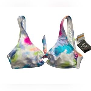 Colorful Tie-Dye Bikini Top